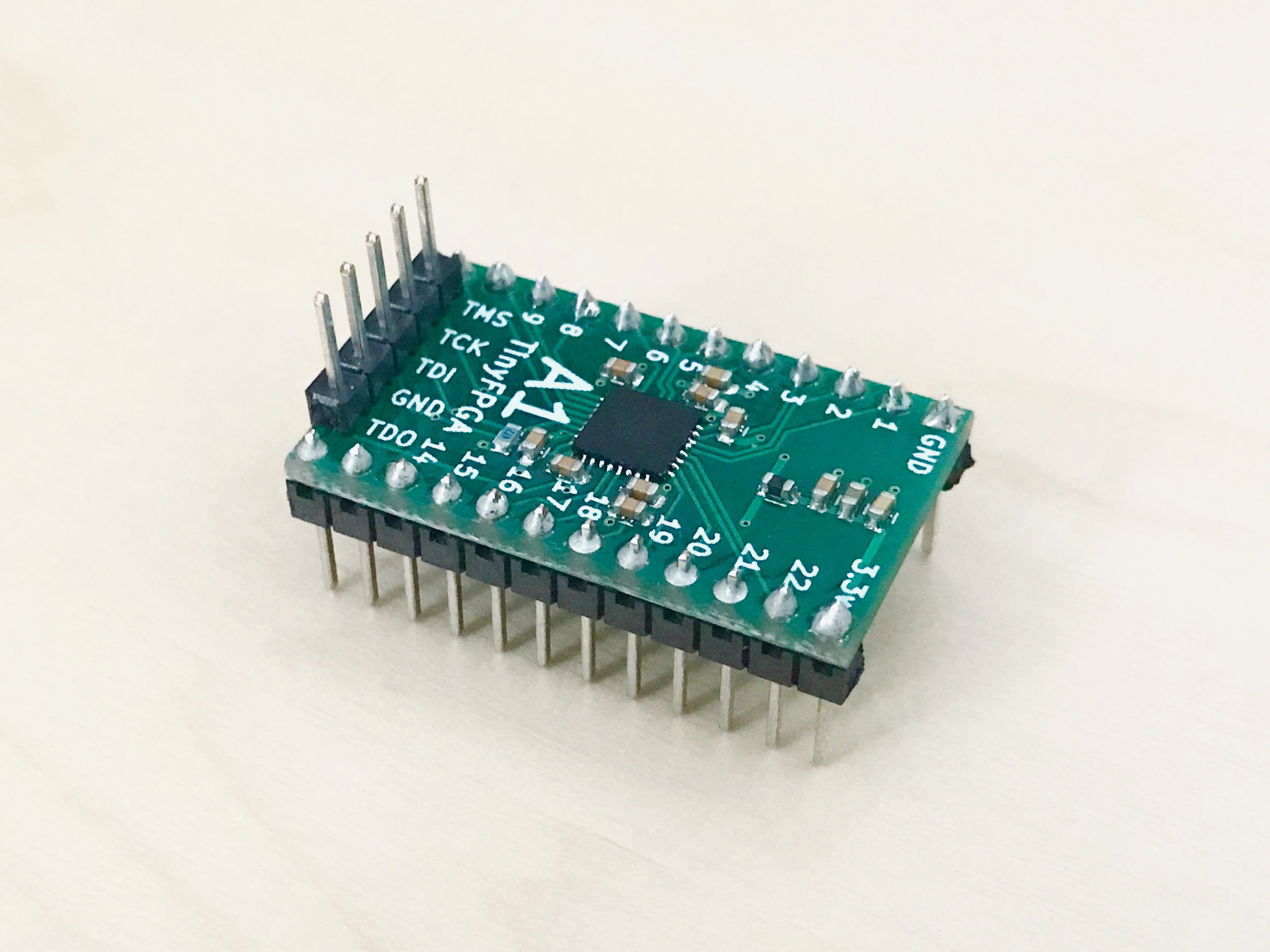 TinyFPGA A1 with pins